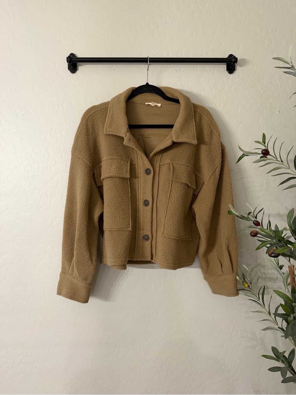 Bohme Promesa Fleece Sherpa Button-Up Jacket